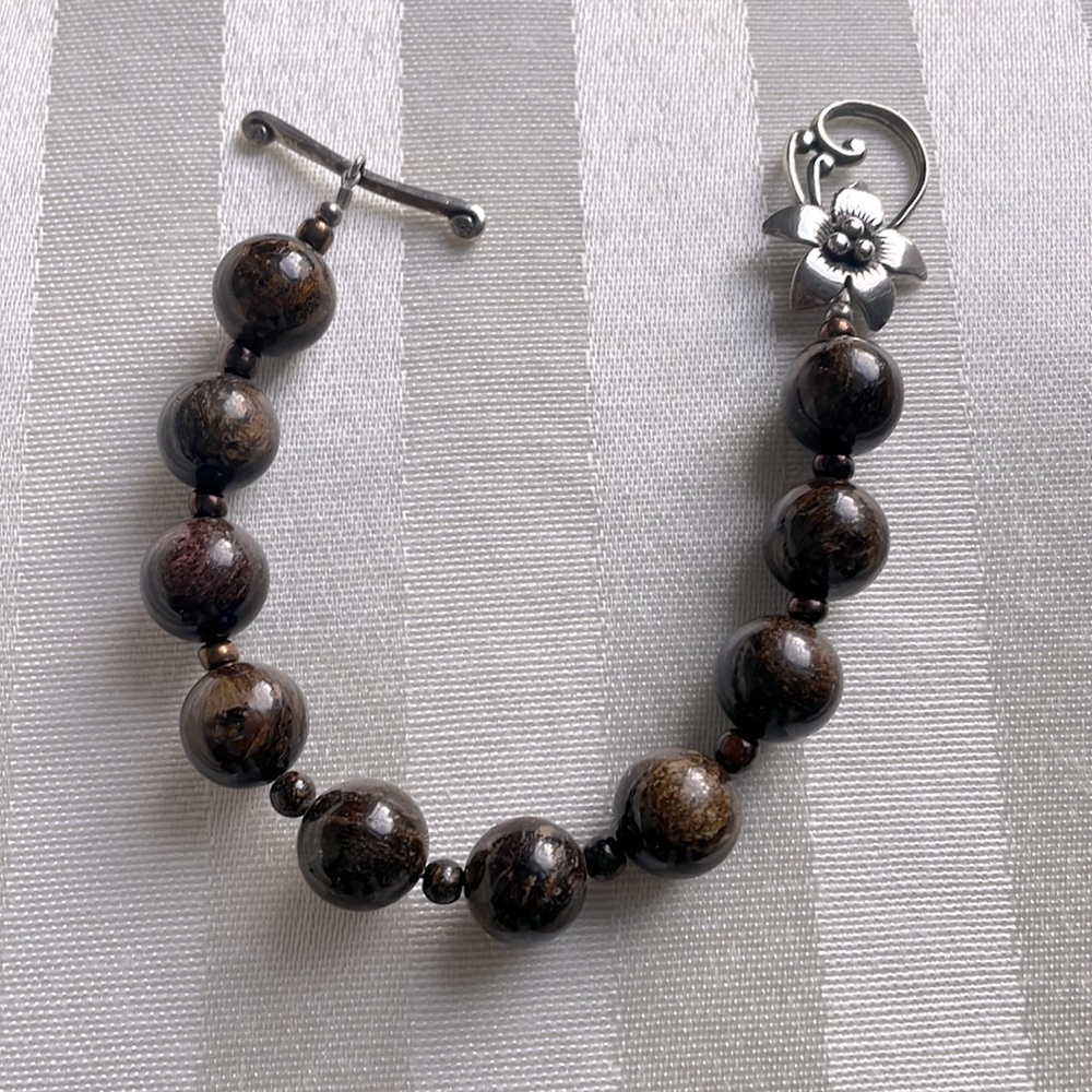 Silpada Brown Bead bracelet.